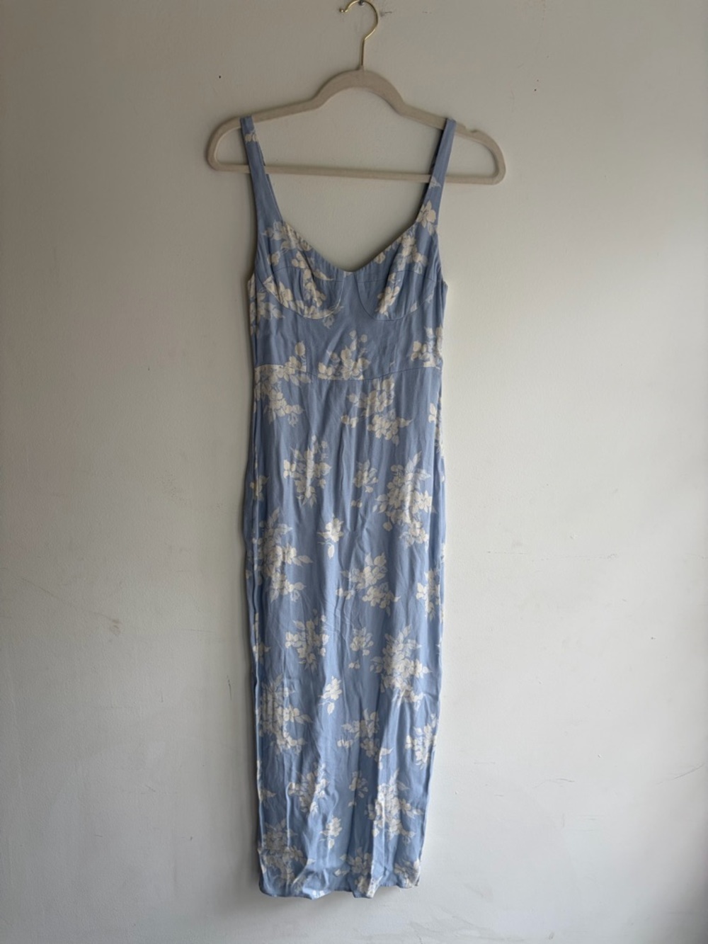 Reformation Light Blue Floral Maxi Dress - Picture 5 of 6